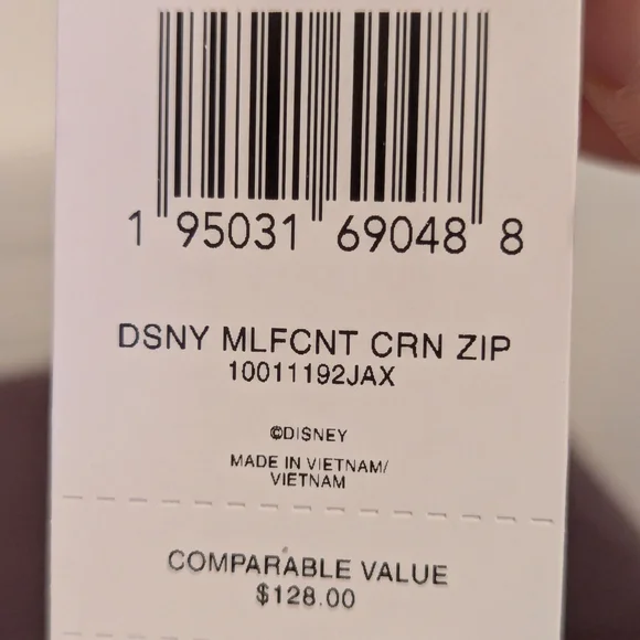 NWT Coach Maleficent Burgundy Leather Wristlet Wallet - Picture 8 of 10